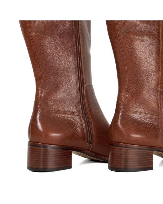Dune Brown Turner Knee High Boots