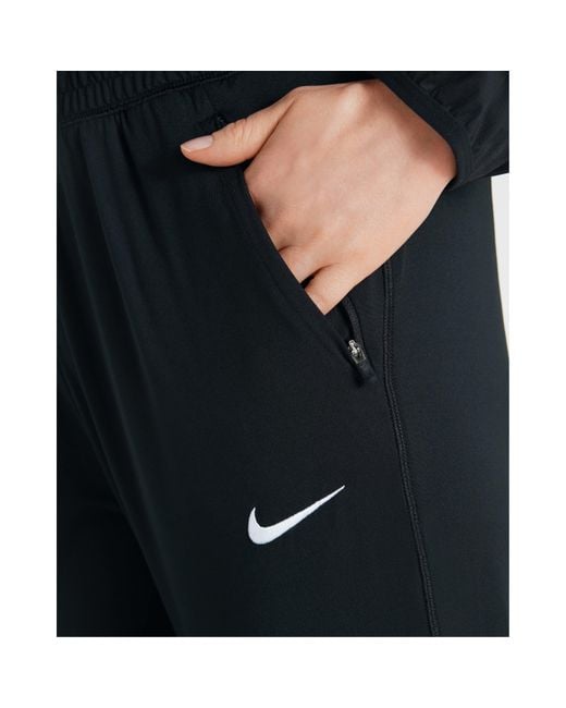 Nike Black Dry Element Solid Patterned Track Pants