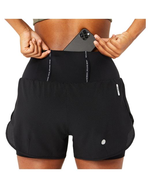Asics Black Performance Running Shorts