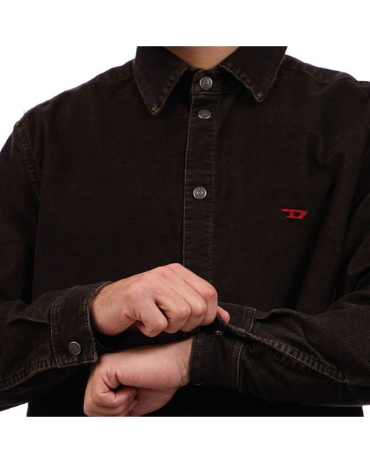 DIESEL Black D-Simply Overshirt for men