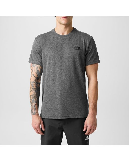 The North Face Gray Regular Fit Simple Dome T-Shirt for men