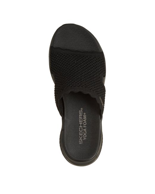 Skechers Black Flat Sandals