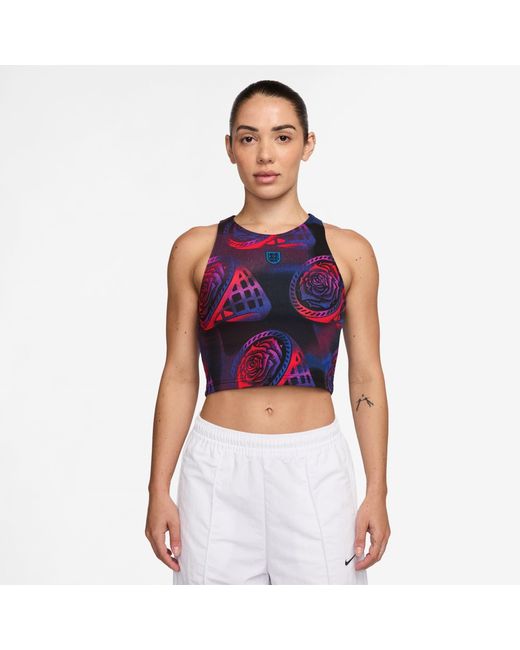 Nike Blue England Printed Tank Top 2025