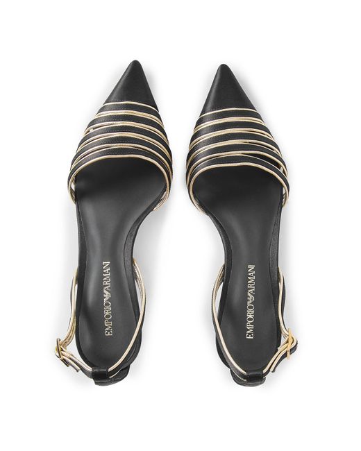 Emporio Armani Metallic Heels