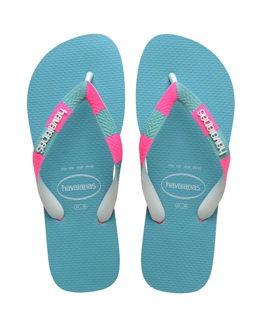 Havaianas Blue Top Print Flip Flops