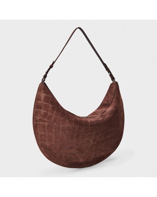 Jacquemus Brown Jacquard Calisso Rond Hobo Bag