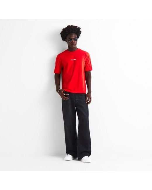 Calvin Klein Red Logo T-Shirt for men