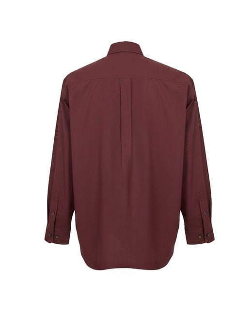 Boss Purple Netstat Long Sleeve Oxford Shirt for men