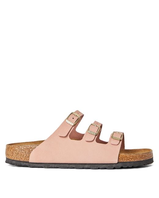 Birkenstock Pink Florida Hex Flat Sandals