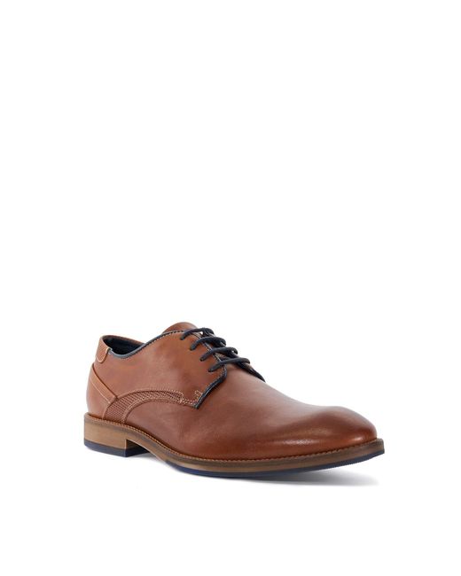 Dune Brown Bridon Derby Shoes for men