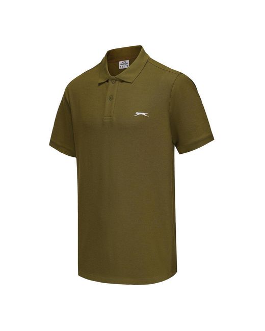 Slazenger 1881 Green Plain Polo Shirt for men