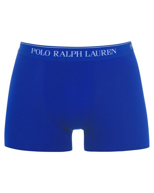 Polo Ralph Lauren Blue 3-Pack Cotton Trunks for men