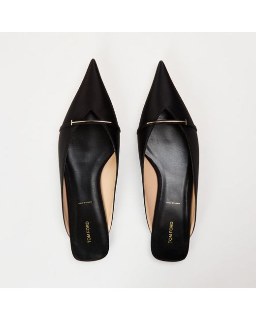 Tom Ford Black Tf Flat Mules