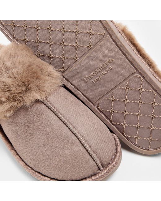 Threadbare Brown Tb Solace Mule Slippers