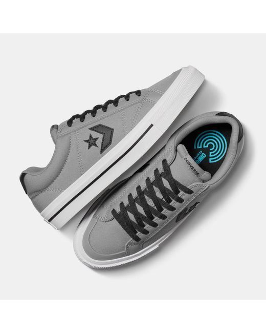 Converse Gray Adults Sport Casual Canvas Trainers