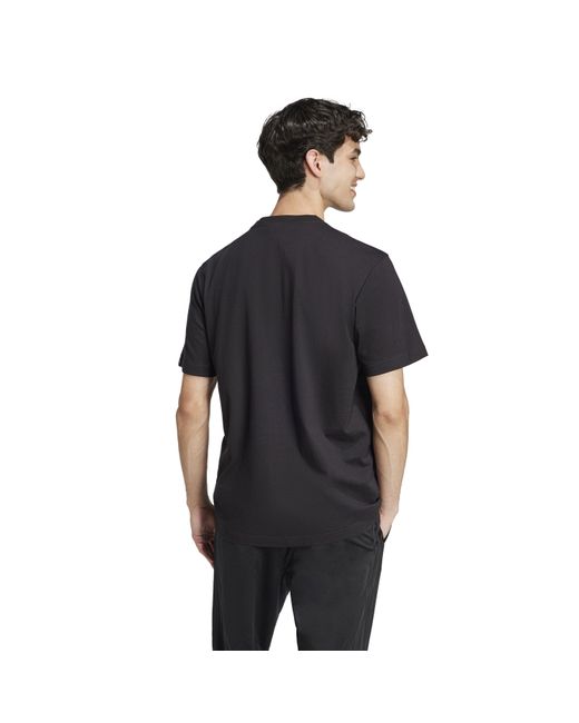 Adidas Black Graphic Logo T-Shirt for men