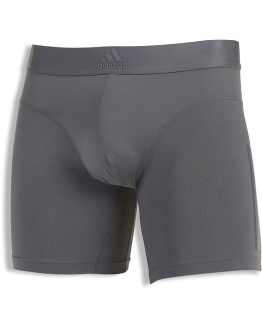 Adidas Gray Active Flex Ergonomic Shorts for men