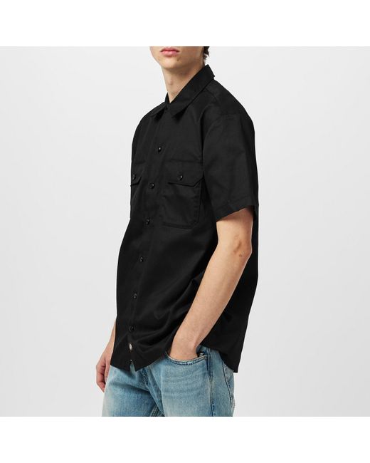Dickies Black Short Sleeve Work Shirt for men