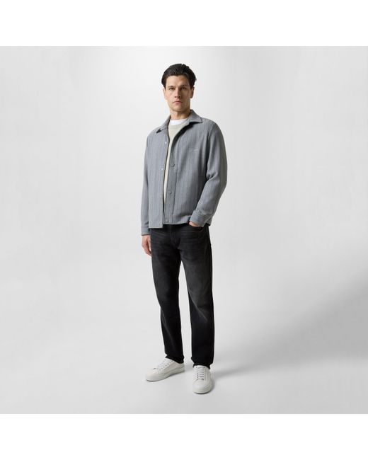 Boss Gray Carpercoach Overshirt for men