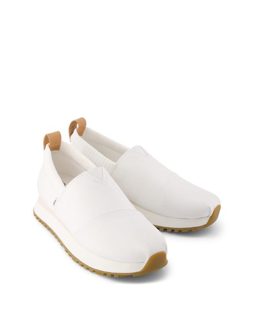 TOMS White Alpargata Resident 2.0 Trainers Size 3.5