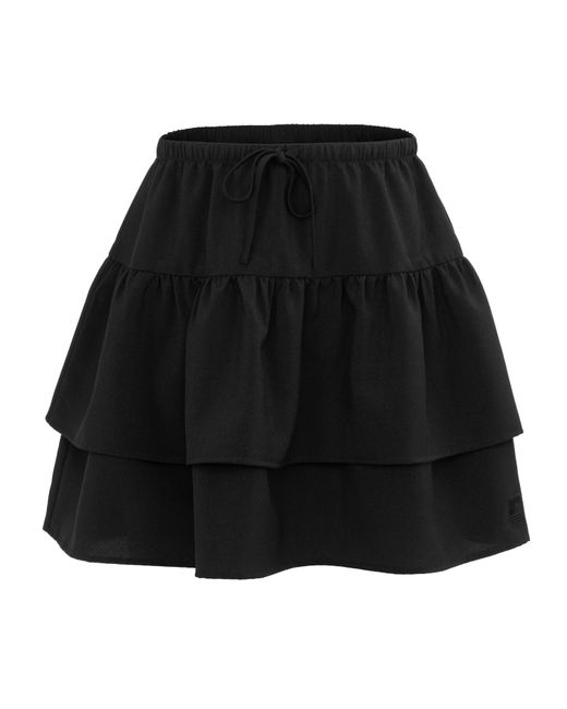 SoulCal & Co California Black Soul Linen Tiered Skirt