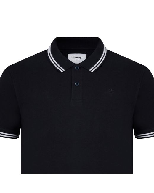 Firetrap Black Lazer Polo Shirt for men