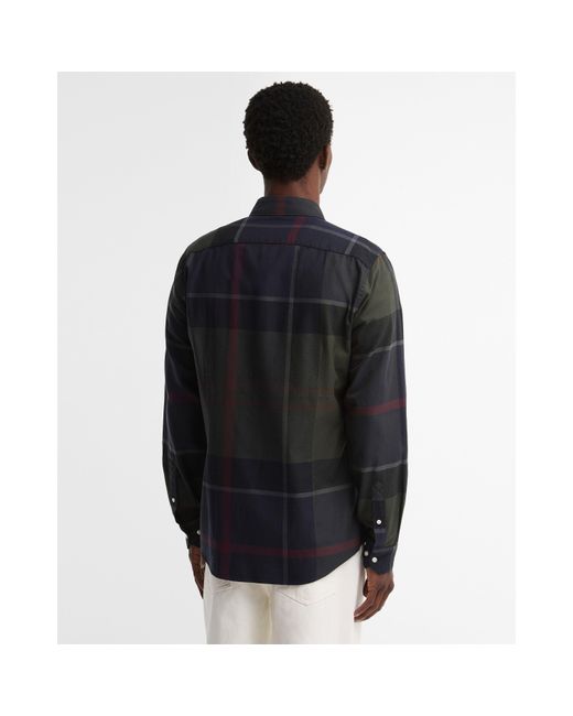 Barbour Blue Dunoon Long Sleeved Shirt for men