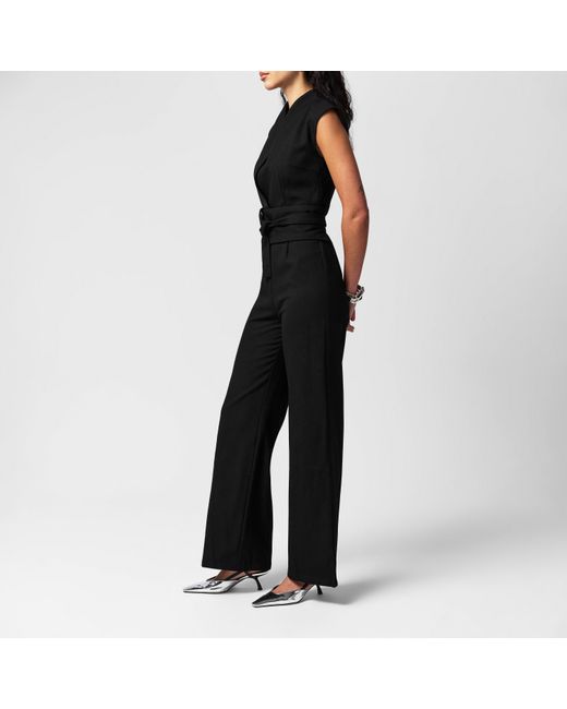 Odd Muse Black Wrap Jumpsuit