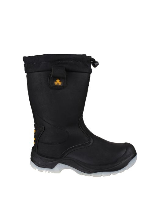 Amblers Safety Black Fs209 Water Resistant Pull On Safety rigger Boot for men
