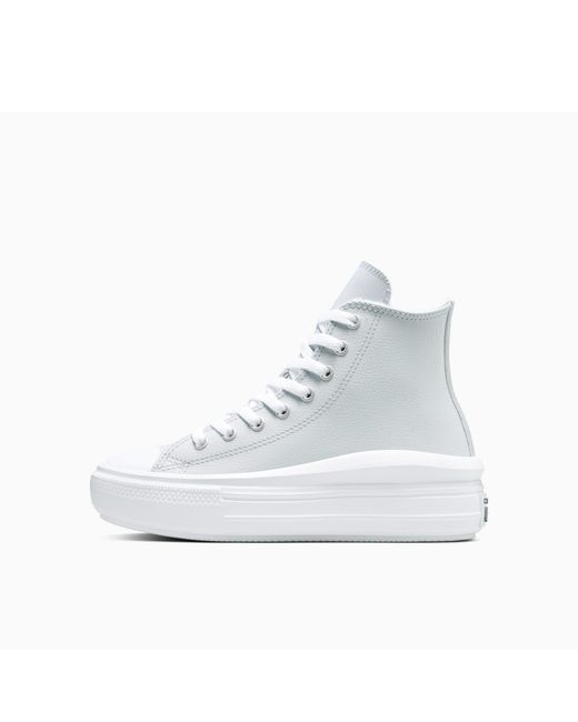 Converse White Chuck Taylor All Star Mov High-Top Trainers