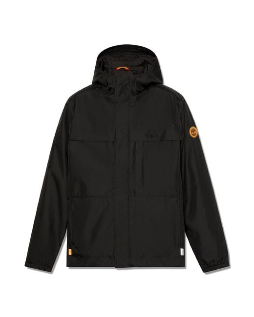 Timberland Black Benton Hooded Full-Zip Waterproof Jacket for men
