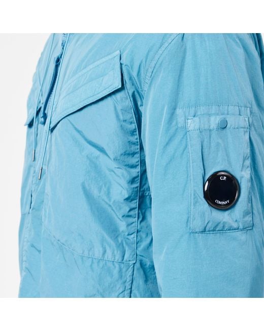 C P Company Blue C.P. Company Padded Bomber Jacket for men
