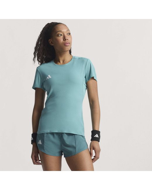 Adidas Blue Adizero Running T-Shirt
