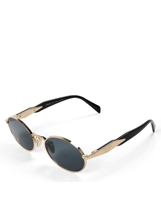 Prada Brown Round Sunglasses