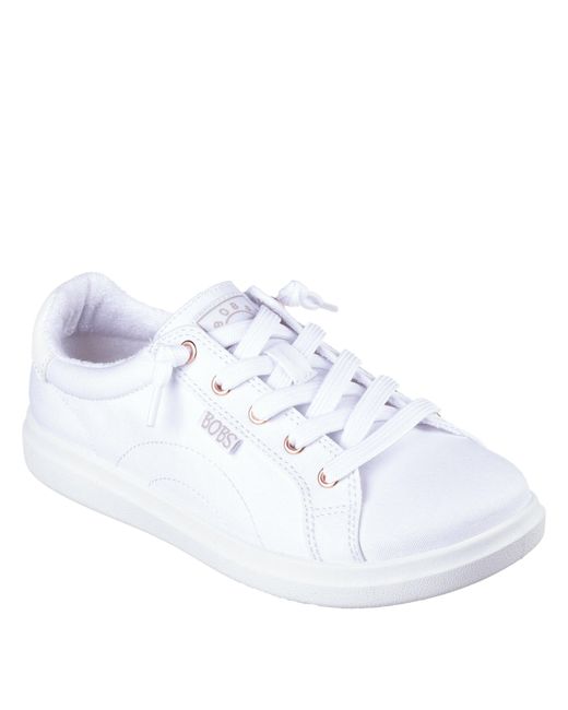 Skechers White Bobs D Vine Low-Top Trainers