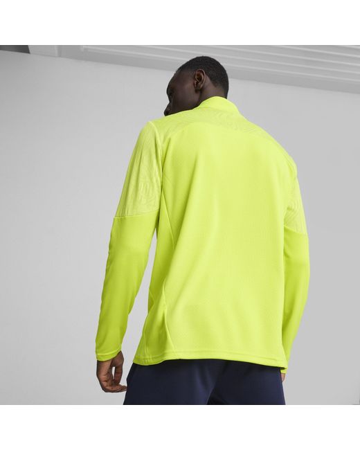 PUMA Yellow Teamfinal Training 1/4-Zip Fleece for men