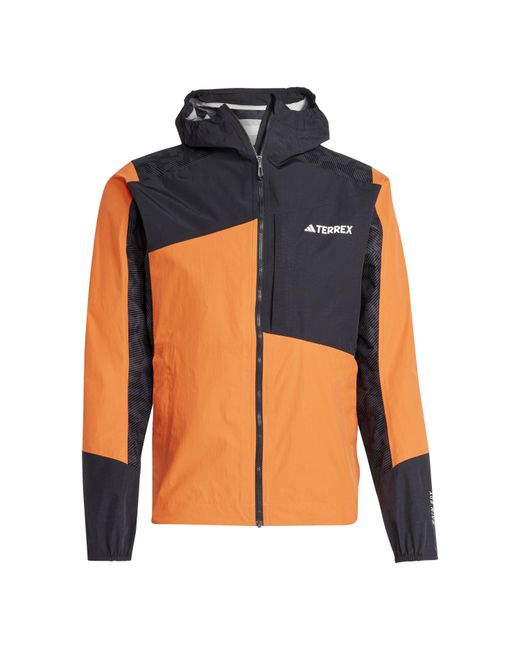 Adidas Orange Waterproof Jacket for men