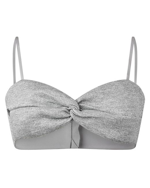 Off-White c/o Virgil Abloh Gray Elastic Support Bandeau Top
