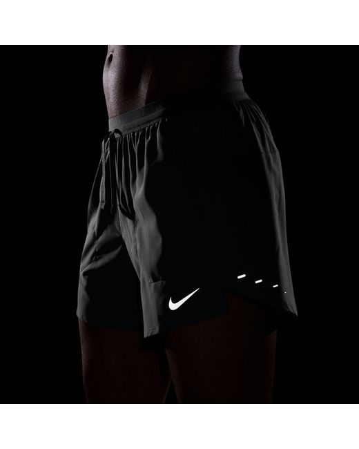 Nike Gray Stride 5In Performance Shorts for men