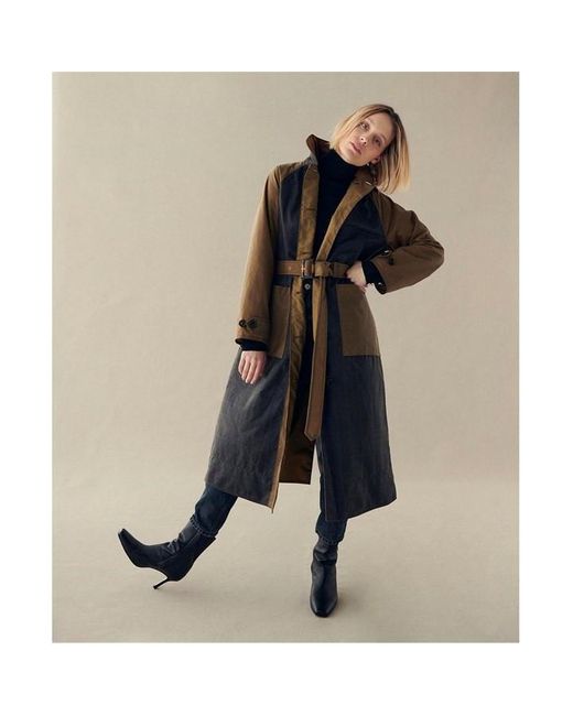 Barbour Brown Everly Wax Trench Coat
