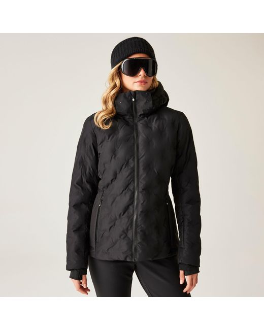Dare 2b Black Enfold Heat-Sealed Detachable Hood Insulated Waterproof Jacket