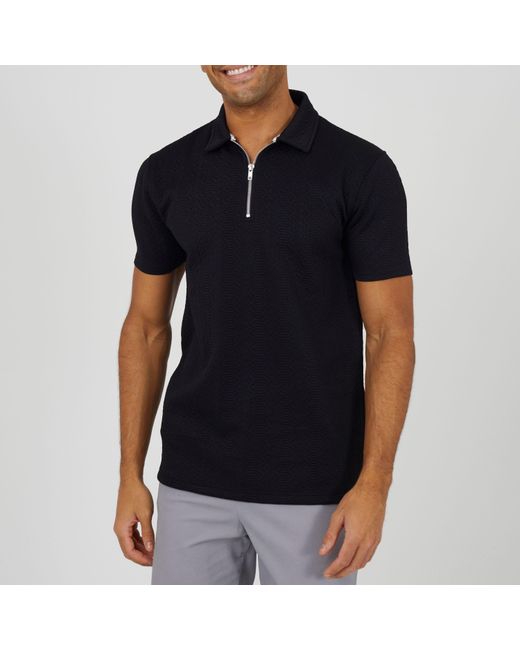 Brave Soul Black Short Sleeve Polo Shirt for men