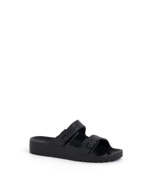 Scholl Black Bahia Flat Sandals