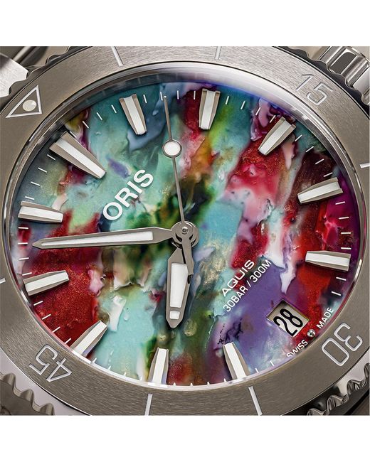 Oris Metallic Date Analogue Quartz Watch for men