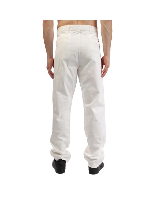 Boss White Slim-Fit Chinos for men