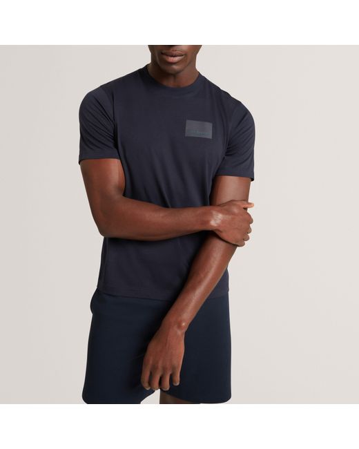 Ted Baker Blue Ss Box Logo Tee for men
