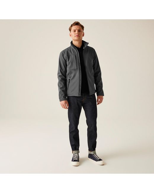 Regatta Gray Octagon Ii Printable 3 Layer Jacket for men