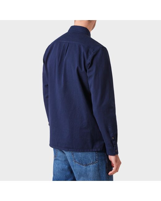 Paul Smith Blue Zebra Long Sleeve Overshirt for men