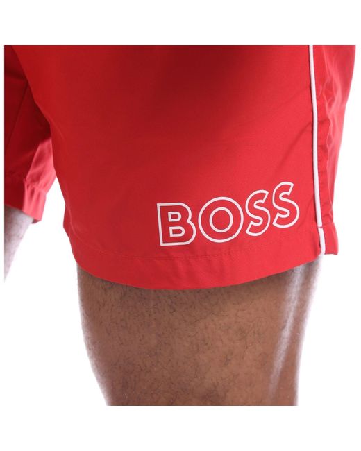 Boss Red Starfish Bm Logo Swim Shorts for men