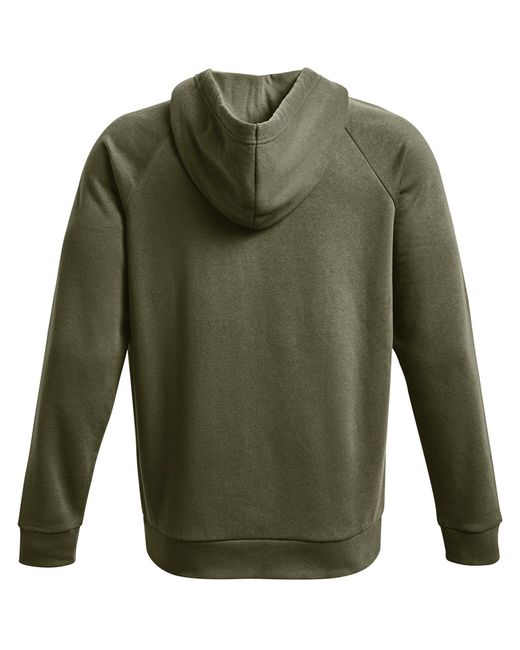 Under Armour Green Ua Rival Fleece Full-Zip Hoodie for men